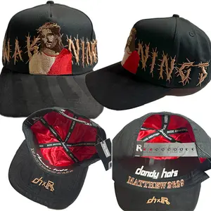 DANDY x RUDE AWAKENING Unisex Black SNAPBACK HAT Baseball Cap for Men Women Unisex Fashion Trend Embroidery Character Design Sense Travel Hiking Outdoor Sports Fitness Running Climbing Birthday Gift Christmas Gift Santa Hat