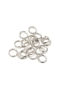 200Pcs 5mm Flat Open Iron Jump Rings for Jewelry Making High Quality Single Loop DIY Jewelry Making Supplies Bracelet Necklace Earring Connectors