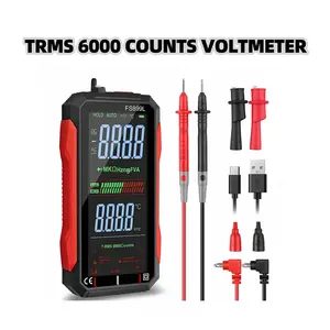 ADESKE TRMS 6000 Count Multimeter - Large Backlit Color Display, Built-in NCV Non-Contact Voltage Detection - Professional Portable Repair Tool for Electricians, Home Use & DIY Projects