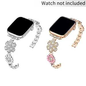 Fashion Flower Design Sport Watch Band, 1 Count Stylish Replacement Watchband Compatible With iWatch Series 38mm 40mm 41mm 42mm 44mm 45mm 49mm