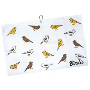 UniCaddie Birdie Microfiber Golf Towel with Quick-Dry Dual-Sided Design and Gentle Cleaning golf accessory portable great gift