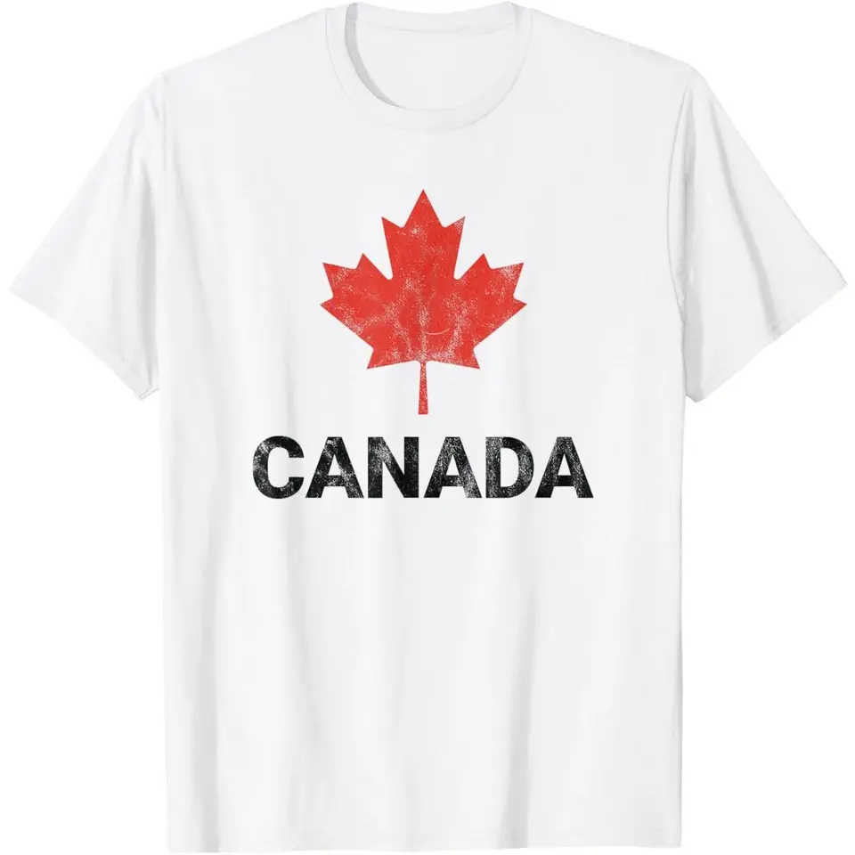Canadian Flag Vintage Retro Colors Canada Present Unisex T-Shirt