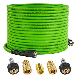 PWACCS Pressure Washer Hose for Power Washer - 50 FT x 1/4" Extension  - Kink Resistant - Compatible with M22 Fittings high power wash hose, ChristmasGift