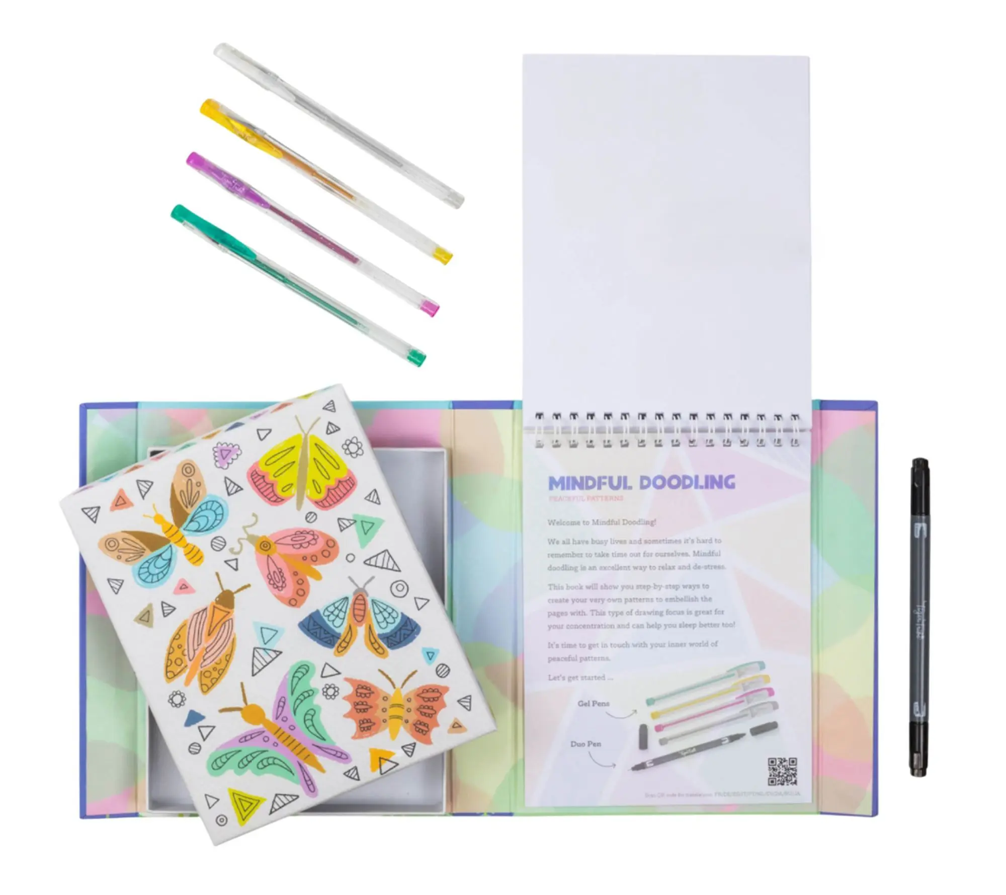 Tiger Tribe: Mindful Doodling - Peaceful Patterns, Drawing Set