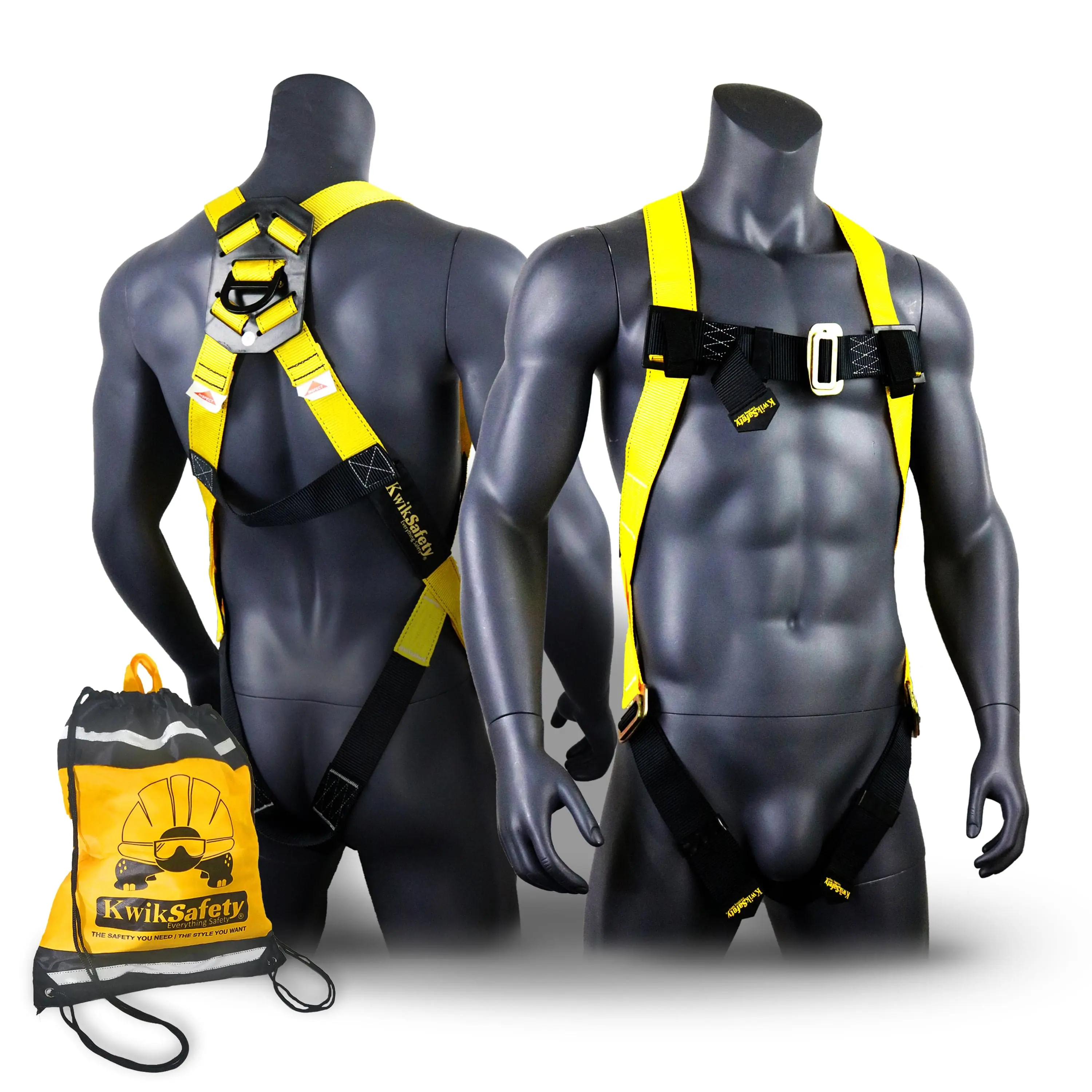 KwikSafety TORNADO 1D Ring Fall Protection Full Body Safety Harness - Model No.: KS6601