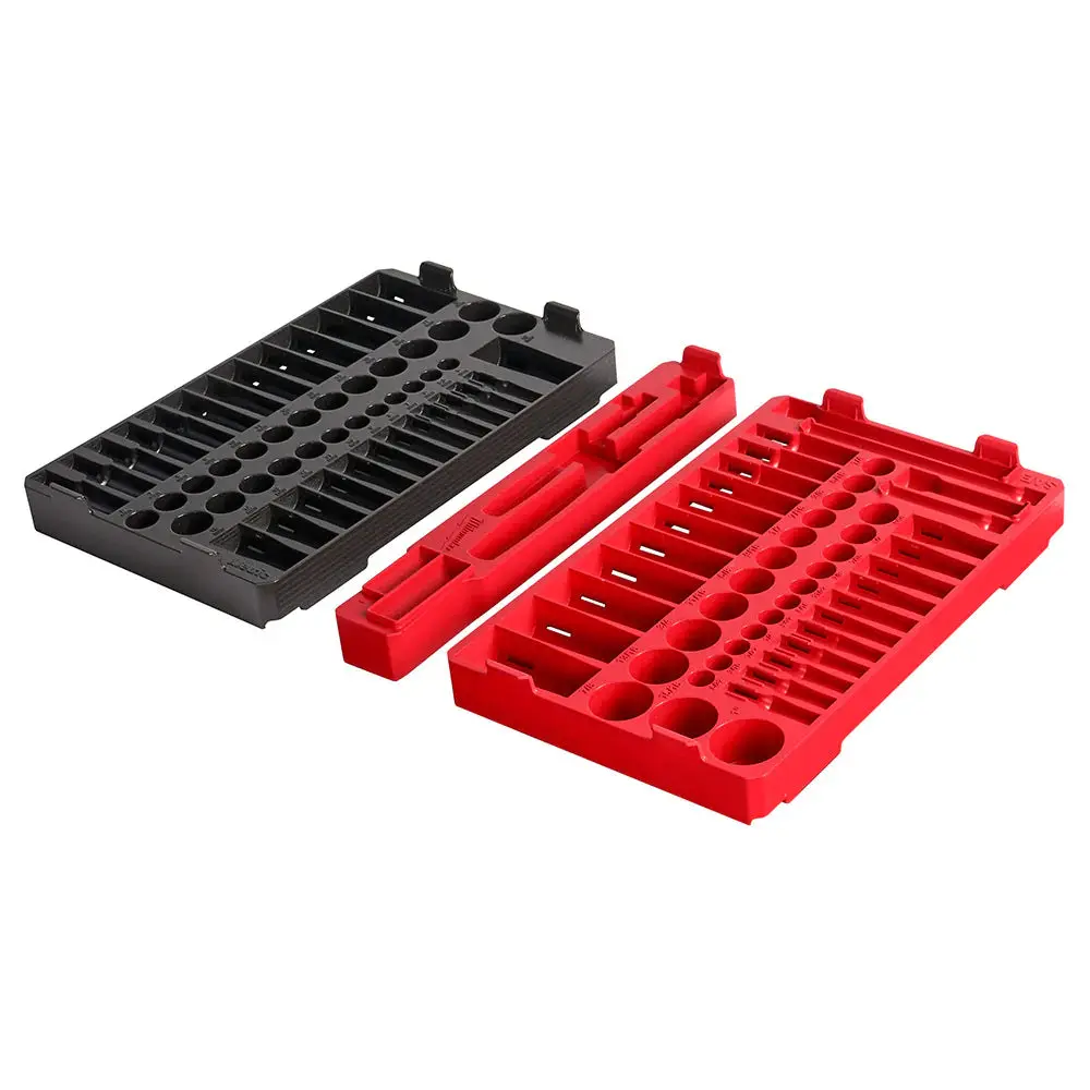 Milwaukee 48-22-9486T Tool Storage Organizer, 106pc PACKOUT with 1/4" & 3/8” SAE & Metric Trays