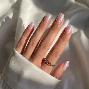 Pearl Glaze Square Nails - Press On Nails