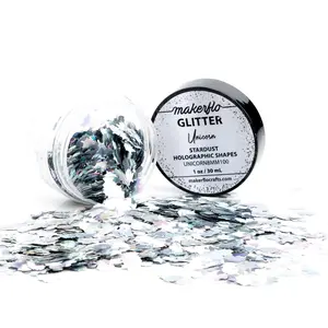Makerflo Holographic Glitter Shape - Unicorn