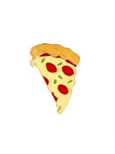 1pc Cartoon Cute Brooch Hamburger Pizza Hot Dog Series Oil Drip Brooch