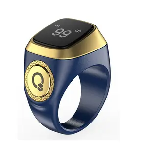 2025 Modern Smart Dhikr Counter Ring, Digital Display Tasbih Tally Electronic Counter, Muslim Prayer Aid with Vibration Alert, Waterproof Prayer Time Reminder (Smart Wearable Device)