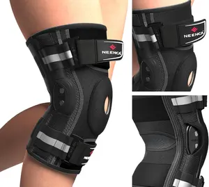 【NEENCA】Professional Adjustable Hinged Knee Brace with Removable Side Stabilizers, Knee Sleeve with Compression & Patella Bands for Pain Relief, Strong Stability for Arthritis, Meniscus Tear, Runners, Knee Braces For Knee Pain Arthritis,summerwins,father'