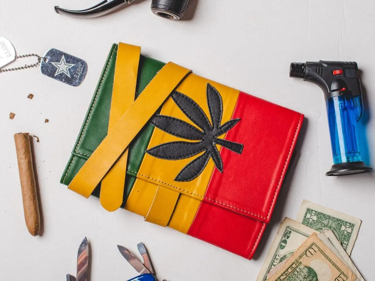 Ox and Bulls Leather Marijuana Style  Pipe BAG and Storage Case