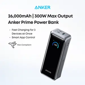 【Anker Prime  Power Bank】300W Max, 26,250mAh 3-Port Portable Charger, TSA-Approved Two-Way Fast Charging Battery with App Control for MacBook, iPhone 17/16 (Base Not Included)#DealsForYouDays