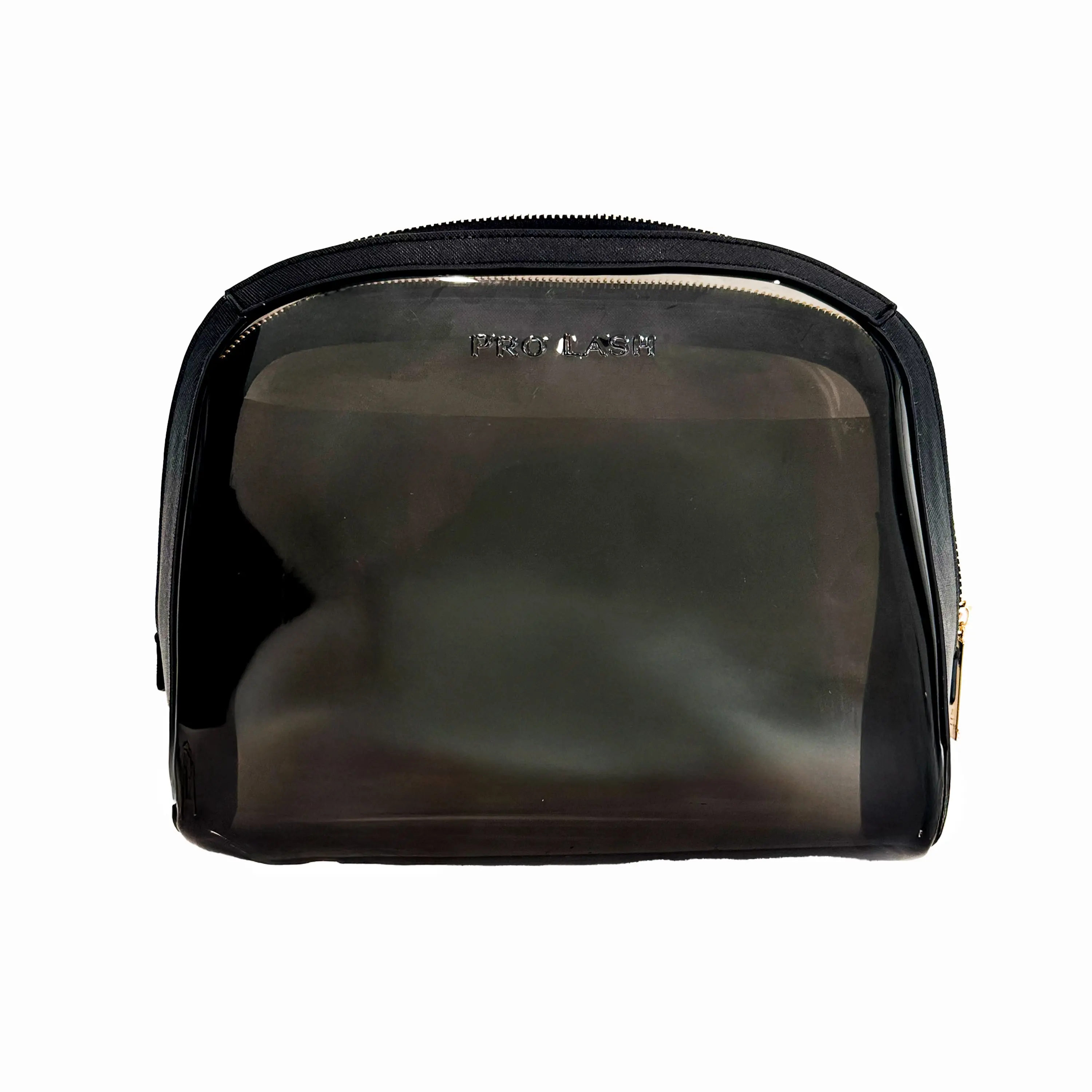 Pro Lash Traveler Makeup Organizer & Cosmetic Toiletry Vanity Bag - Hard-Sided, Water-Resistant Case for Lash Tools & Travel, Matte Black with Gold Hardware, Cosmetic Toiletry Organizer, Makeup Organizer Pouches