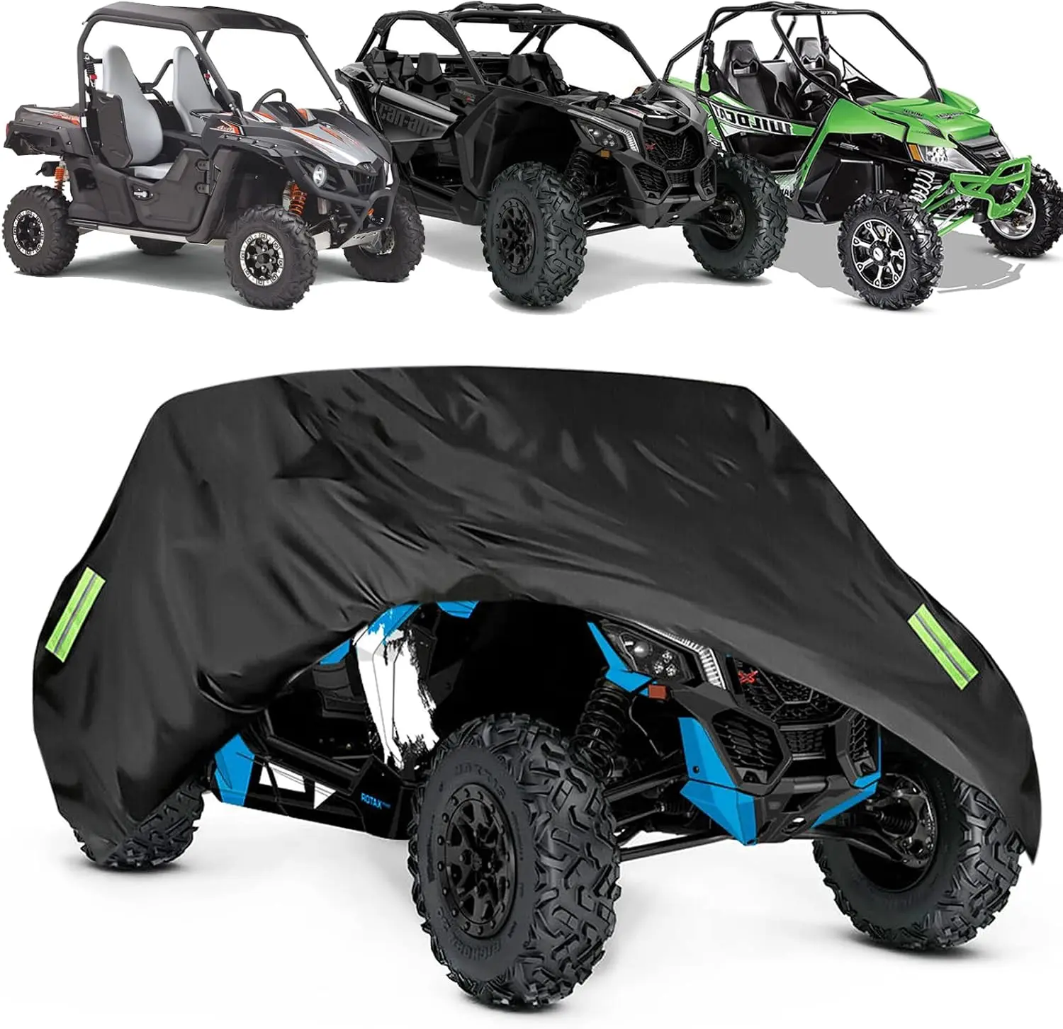 DREAMIZER UTV Cover Waterproof Heavy Duty 300T Cloth All Weather Protection Covers Compatible wlith Polaris RZR Ranger Can-Am Defender Teryx Pioneer Side by Side UTV Accessories