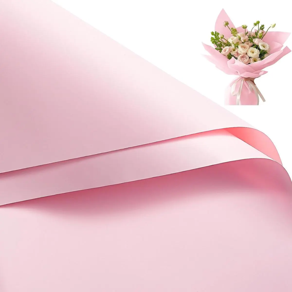 Waterproof Flower Wrapping Paper – Floral Bouquet Packaging Sheets for Florists, Weddings & DIY Crafts