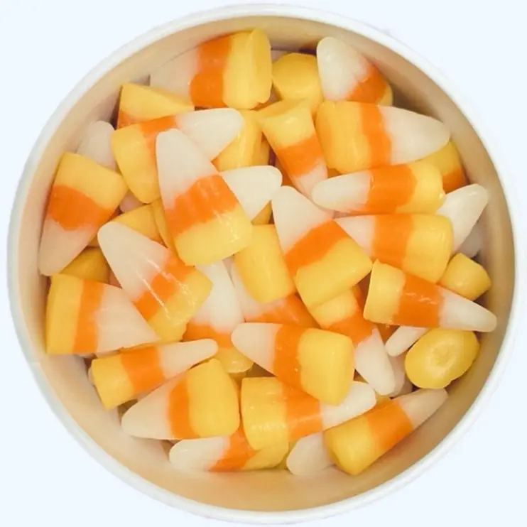 Halloween Candy Corn Soy Wax Melts - Sweet Vanilla Candy Corn Scent - Realistic Fake Food - Aroma Candle Gift Set - Halloween Wax Melt