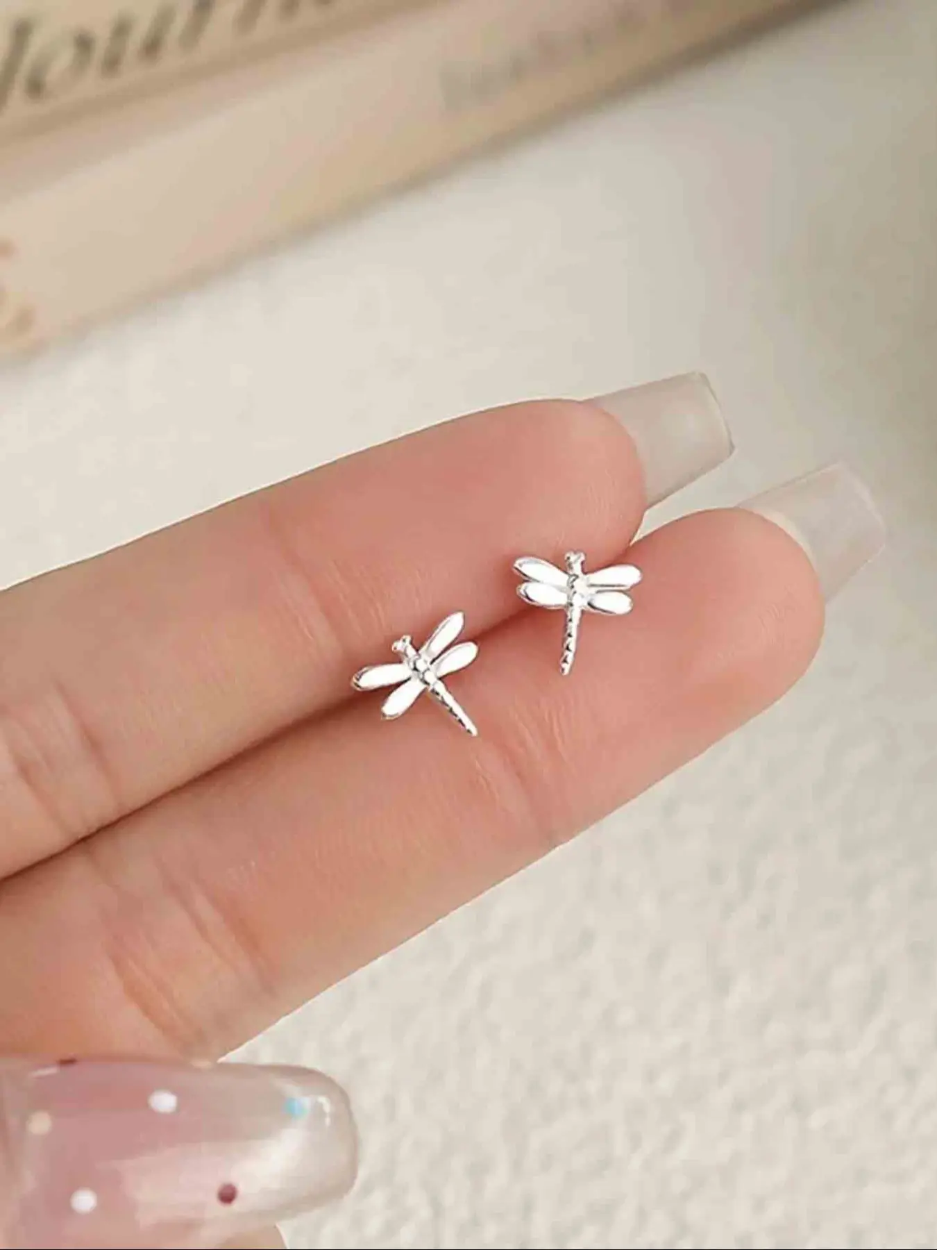 Cute Mini Dragonfly Earrings for Women, Stud Earrings Jewelry, Fashionable Daily Commuter Jewelry, Versatile Personalized Ear Rings, Elegant Minimalist Earrings, Simple Minimalist Design, Ear Studs