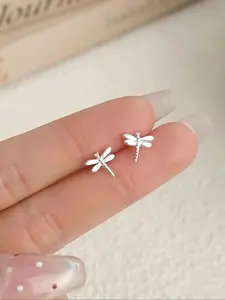 Cute Mini Dragonfly Earrings for Women, Stud Earrings Jewelry, Fashionable Daily Commuter Jewelry, Versatile Personalized Ear Rings, Elegant Minimalist Earrings, Simple Minimalist Design, Ear Studs
