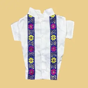 Blue Guayabera Shirt para perro for dogs