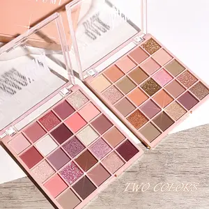 25 Color Rose Eyeshadow Palette, Powder, High Pigment Diamond Matte & Pearl Textures, Long-Lasting Waterproof Makeup, Suitable for Daily Use and Special Occasions