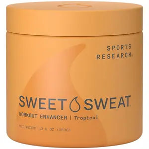 Sweet Sweat Workout Enhancer Gel by Sports Research -Thermogenic Exercise Topical Gel for Faster Sweating - 13.5 oz Jar Sweet Sweat Workout Enhancer Gel by Sports Research -Thermogenic Exercise Topical Gel for Faster Sweating - 13.5 oz Jar
