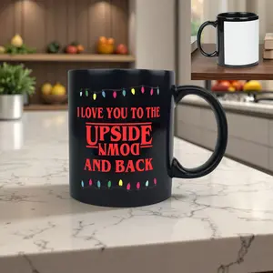 1pc，Ceramic mugs with fun Christmas light designs, Funny Coffee Mug, perfect for gifting to family and friends. Ideal for Christmas, Christmas Eve, Halloween, Harvest Festival, and birthdays. Heat resistant and machine washable.