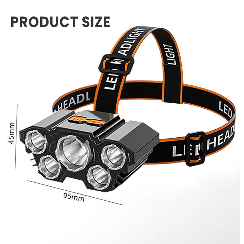 2 Pack Rechargable Headlamp, Led Head Lamp with 4 Modes, Waterproof Head Lights For Forehead, Hard Hat Light, Adjustable Head Flashlight For Adults, Bright Coast Headlamp for Outdoor Camping, Hiking, Running