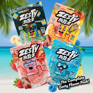 Zesty Bitez Mini Bitez Sour Candy 1-Pack Fruity Chews Juicy Sweet Vegan Vegetarian Friendly Bold Flavor Bite Snack Bonbon