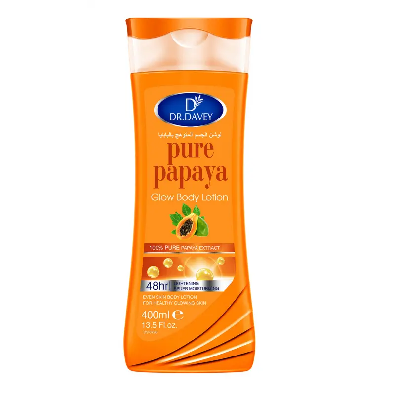 400ml Papaya Body Lotion Large Capacity Body cream Moisturizes the skin, leaving fragrance, refreshing, moisturizing and non greasy, Hydrating Nourishing Essential, Nourishing Radiant Hydrating Body Care Moisturizers