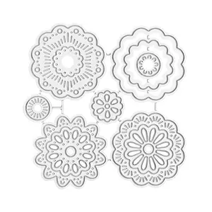 Flower Shape Cutting Mold for DIY Greeting Card Making, Handmade Journal Templates, Perfect for Creative Decoration