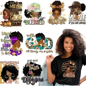 9 Piece Girl Print Transfer Paper Set, 9 Sheets DTF Transfer Paper Ready for Printing, Washable Heat Transfer Stickers for T-Shirts DIY Flower