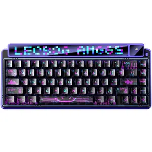x Aula AMG65 Mechanical Gaming Keyboard with Dual Screen, 65%  Small Custom Keyboard RGB, /2.4G/Wired, Rapid Trigger, Hot Swappable for Windows Laptop PC  -