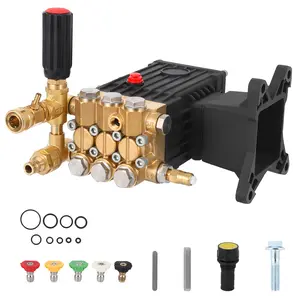 Garvee 4000 PSI 4.4 GPM Pressure Washer Pump Replacement - 1" Horizontal Shaft Direct Drive Plunger Pump with Adjustable Unloader - Compatible with Simpson MorFlex & Most Gas Models