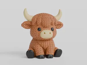 Knitted Highland Cow
