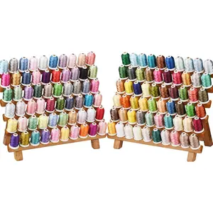 120-Colors Polyester Embroidery Thread Kit 550Y (500M) 40wt, Machine Embroidery Thread Set for Home Sewing Machines, Multi Color Thread Collection, Similar to Madeira and Robinson-Anton Colors