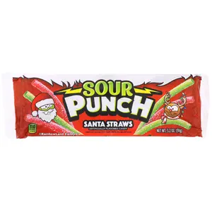 Sour Punch Santa Straws