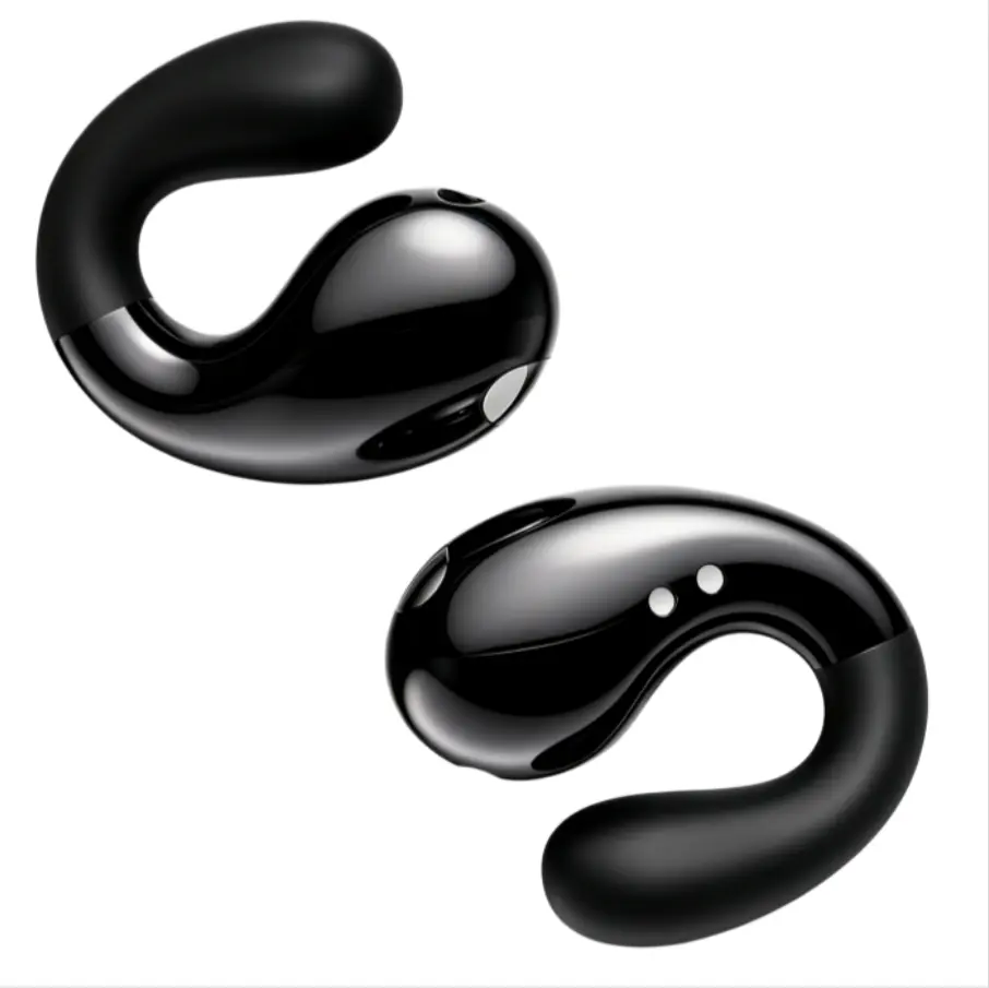 2026 New Upgraded Clip-on Open Ear Single-Ear Waterproof Wireless Earphones, Headset with Secure Clip Fit, Ultra-Light Comfort for Glasses Wearers, Crisp Audio, 50H Playtime, Compatible with Cells, Mobile/PC, Running, Single-Ear Wireless Headphones, 50 Ho