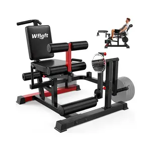 Leg Extension and Curl Machine,Adjustable Leg Curl Machine for Home Gym,4 in 1 Lower Body Workout Machine with 700LB Capacity,Leg Workout Equipment Compatible with 1" and 2" Plates