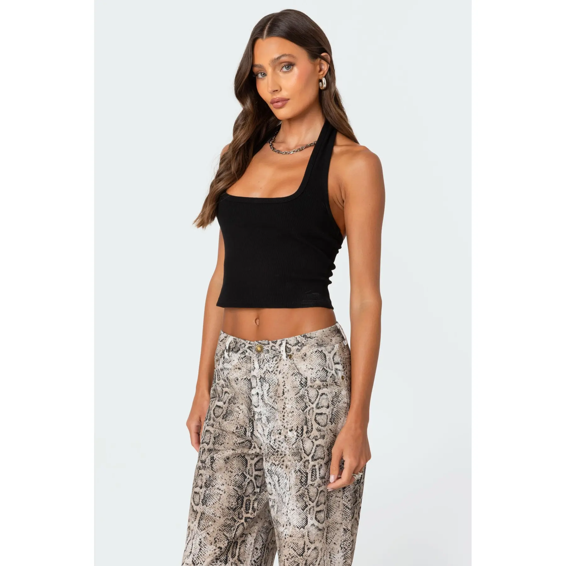 Ribbed Halter Top
