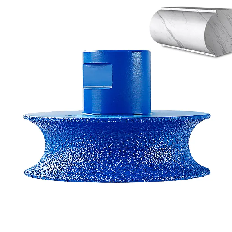 LOZLIN Diamond Semi-Circular Edge Grinding Wheel - 5/8-11 Angle Grinder Mounted for Granite, Marble, Quartz & Tile - Stone Edge Grinding & Polishing Tool Abrasive Disc fathersdaygift, Tool Accessories, Cutting