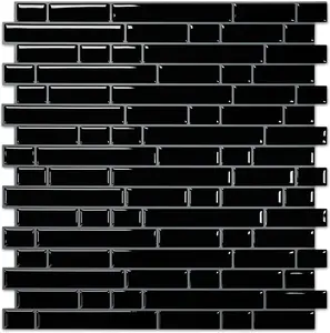 STICKGOO 10Pcs 3D Stone Peel and Stick Backsplash, 12”×12”, 3D Self Adhesive Peel and Stick Tile Backsplash for Kitchen & Bathroom