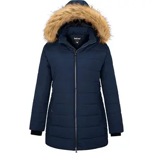 Women's Plus Size Winter Thickened Mid Length Puffer Coat
