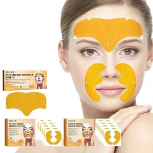 Forehead Patch 10pcs + Nasolabial Folds Patch 20pcs, Great Value Pack, Moisturizing, Hydrating & Smoothing Skin, Reusable Facial Patches for Fine Lines, SkinCare Stickers