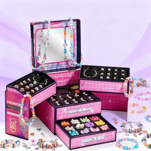 Princess DlY Jewelry Making kit for Girls and Women with Cute Beads and Accessories to Create Bracelets and Necklaces Perfect Birthday or Christmas Gift and Fun Craft Set for Creative kids