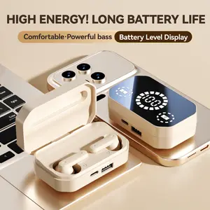 Chengruida M154 Bluetooth Gaming Earphones 360° Sound Experience with Large Digital Battery Display & High Endurance LED Level Display for Immersive Audio