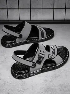 Refreshing Men Convertible Sandals | Integrated Breathable Mesh | Solid Anti-Slip Texture | Multi-scene Summer Wear