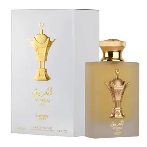 Lattafa Al Areeq Gold Eau De Parfum Spray for Unisex 3.4 Ounce Regular Edition Oriental Fragrance with Citrus Spices & Floral Notes Warm Amber Tone