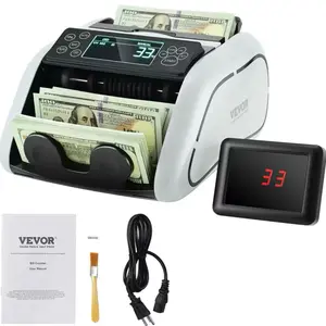 VEVOR Money Counter "Save Your Thumbs" with Digital Display and Counting Functionality