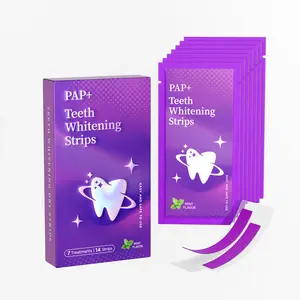 Carebest Purple Teeth Whitening Strips - 7 Whitening Sessions - Safe for Enamel - Non Sensitive Teeth Whitening - Peroxide-Free